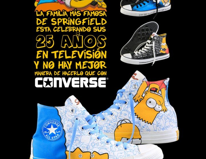 Converse Celebra 25 Años de Los Simpson en Tv!
